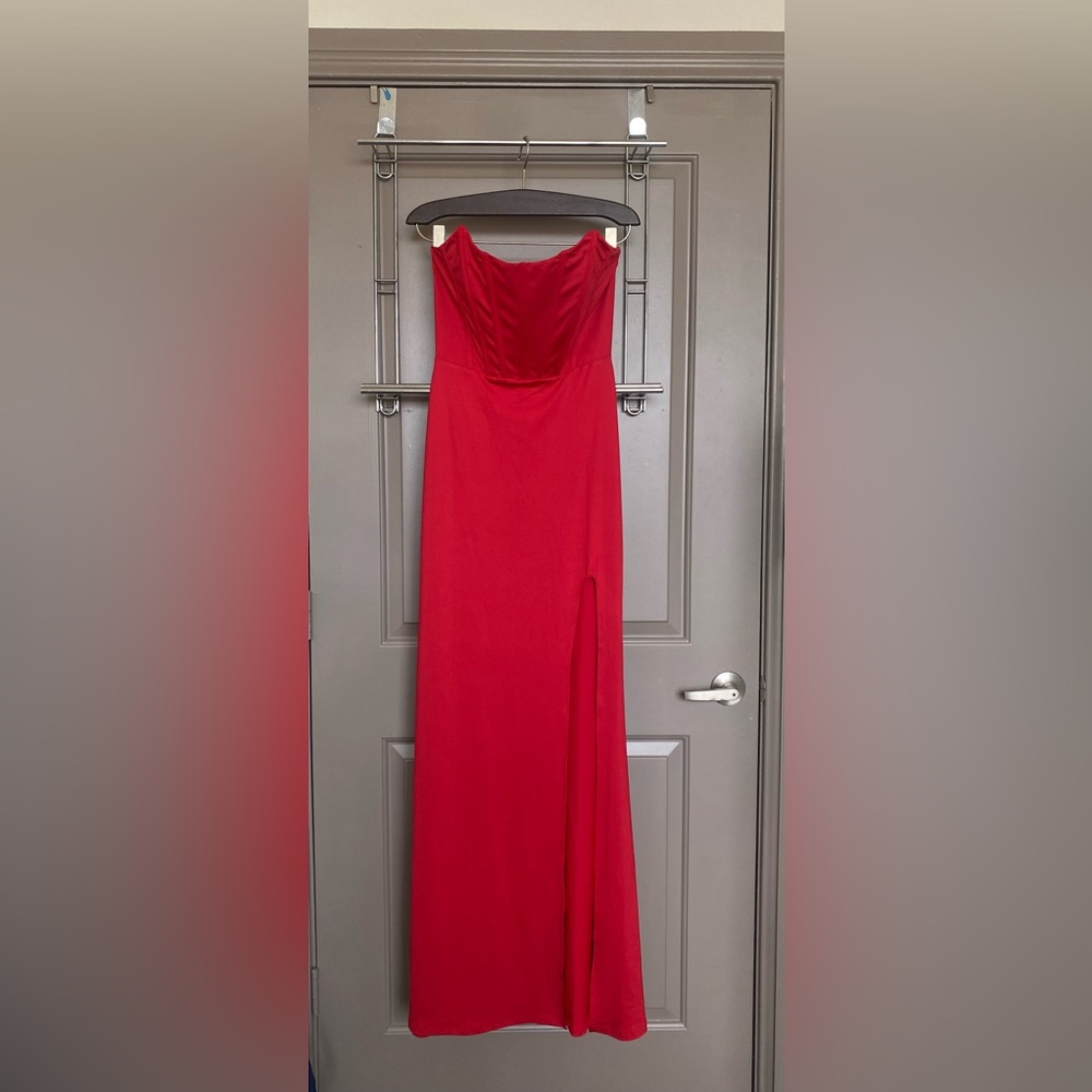 Red Corset Formal Dress